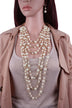 Multilayer Pearl Necklace Sweater Chain - Minihomy