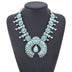 European And American Cross-border Trend Blue Necklace Exaggerated