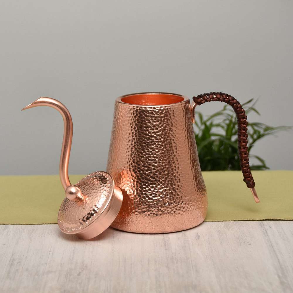 Copper Pot Thin-Necked Pot Handmade Thickened Hand Coffee Pot - Minihomy