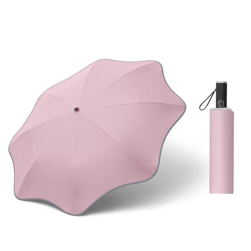 Curved Automatic Umbrella Luminous Transparent Umbrella