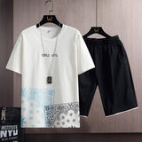 Sports Suit Men's Summer Cotton Short Sleeve T-Shirt