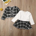 Long-sleeved Dresses Two-piece Children's Baby Small Incense Wind Suit - Minihomy