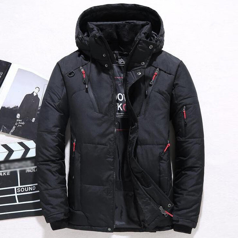 Men's Warm Hooded Thick Puffer Jacket Coat - Minihomy