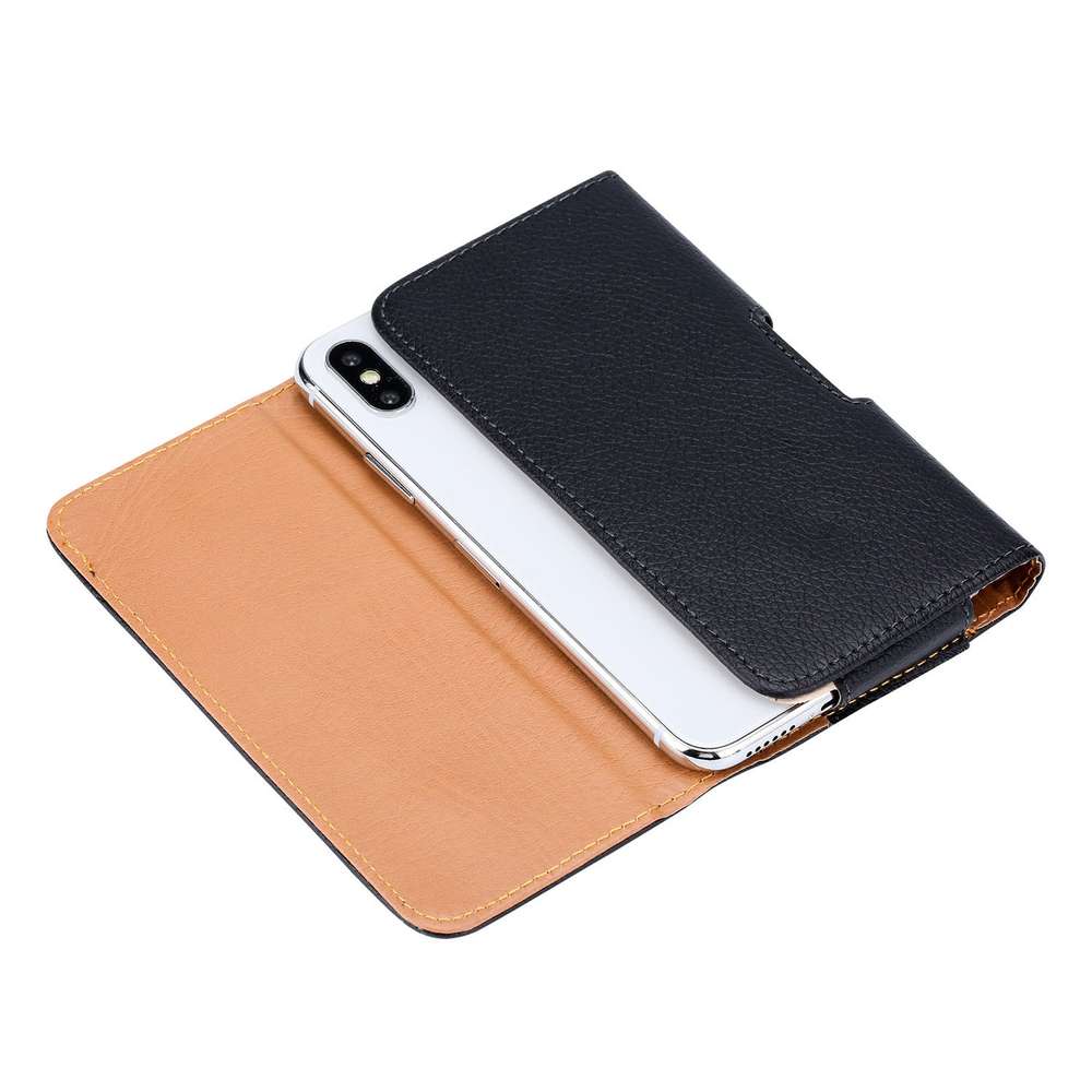 Mobile phone pocket hanging waist leather case - Minihomy