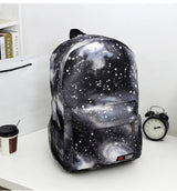 Galaxy Stars Universe Space School Book Shoulder bag printing backpack travel backpacks - Minihomy