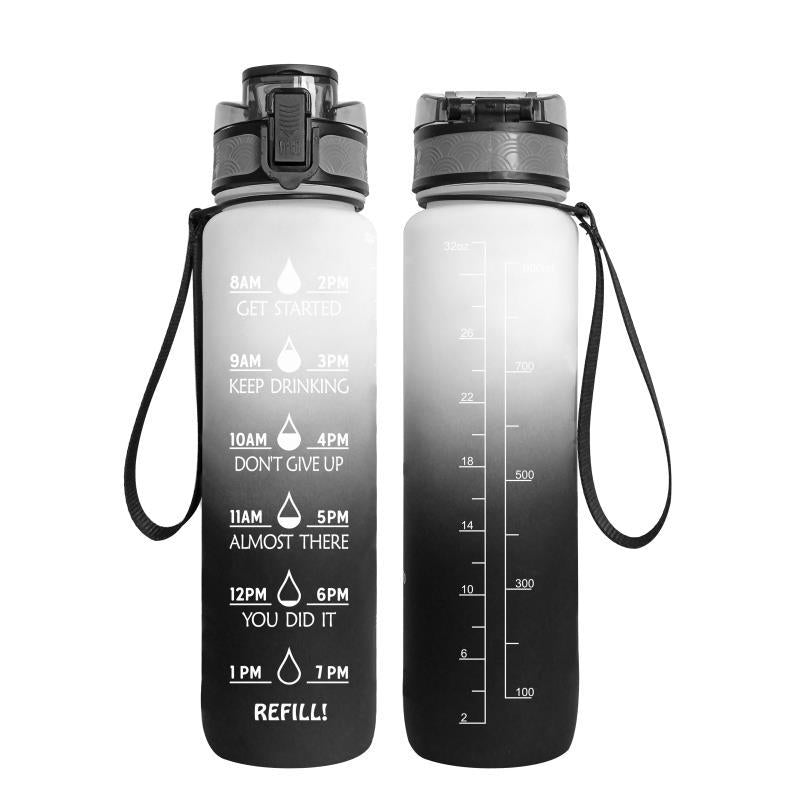 Transparent Flask Water Bottle 1000ml Bottled Bpa Free Infuser Plastic Milk Sports Clear Water Bottle - Minihomy