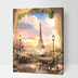 Lit Evening In Paris - DIY Painting By Numbers Kit - Minihomy