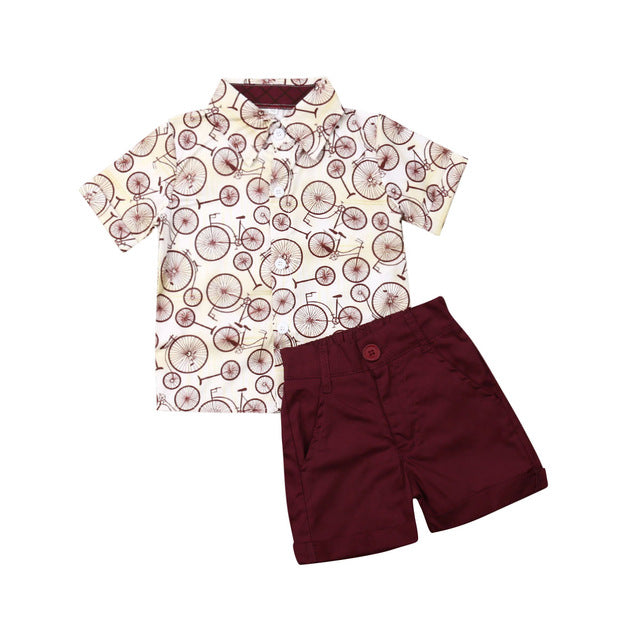 Summer boy T-shirt Shorts Kids Sets