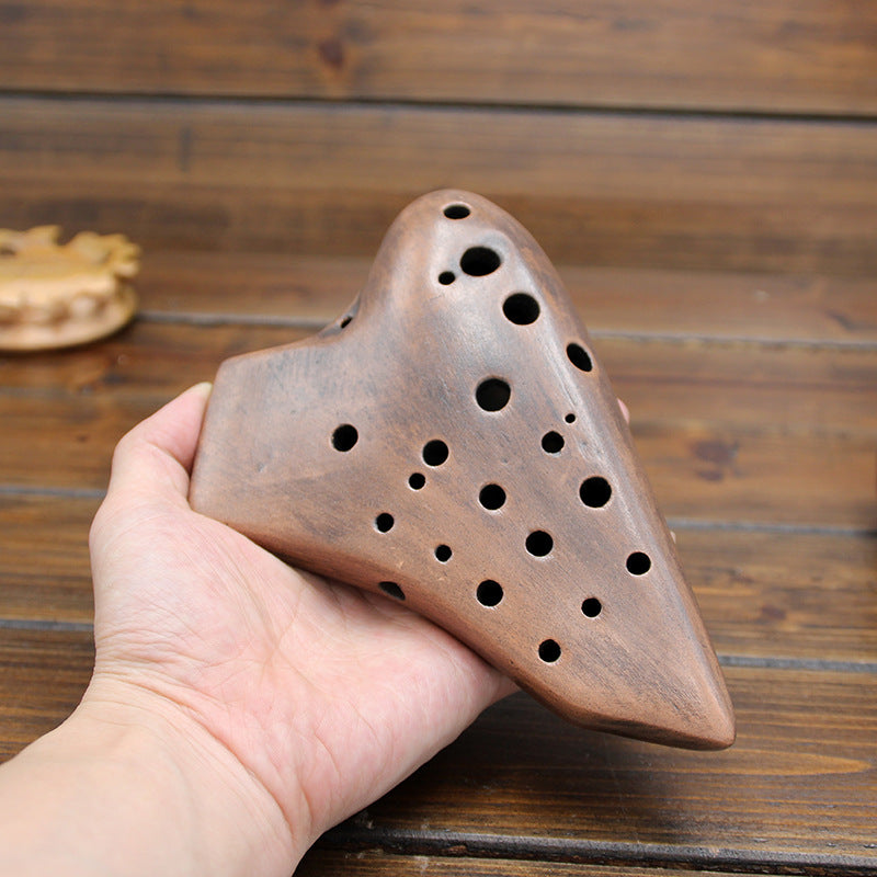 AC Ocarina three tube midrange C tuning tube smoked Ocarina - Minihomy