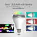 Creative Home LED Smart Bluetooth Speaker E27 Bulb Light - Minihomy