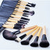 Manufacturer 24 Makeup Brushes 24 Wood Color Makeup Brushes 24 Horse Hair Sets Send Brush Pack Makeup Tools - Minihomy