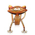 Creative home decoration modern metal decoration crafts yoga cat wine rack - Minihomy