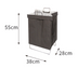 Foldable fabric hamper household bathroom clothes storage laundry large storage basket - Minihomy