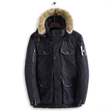 Men Winter Long Cotton Jacket Warm Clothing - Minihomy