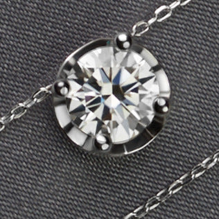 Moissanite necklace 1.5 carats VVS1