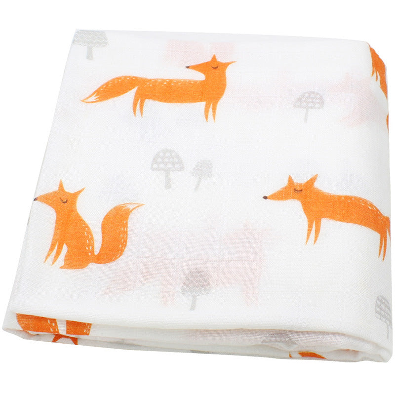 Organic cotton cloth baby swaddled blanket