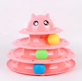 Cat toy turntable ball three-layer cat tower