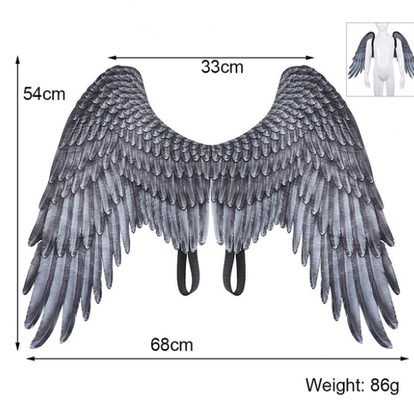 Halloween 3D Angel Wings Mardi Gras Theme Party Cosplay Wings - Minihomy