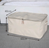 Thick canvas storage box clothes finishing storage bag with cover zipper quilt storage bag