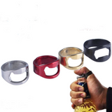 Four Colors Stainless Steel Finger Ring Ring-Shape Beer Bottle Opener for Beer Bar Tool - Minihomy