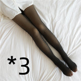 Fleece Lined Pantyhose Thermal Winter Tights