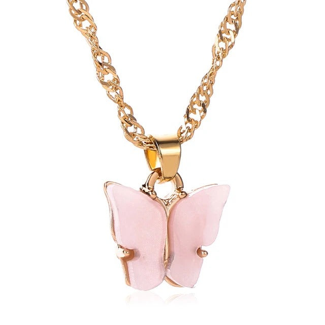 Clavicle Chain Alloy Butterfly Necklace