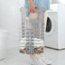 Foldable Laundry Storage Basket With Handle Dirty Cloth Toy Standing Organizer Basket