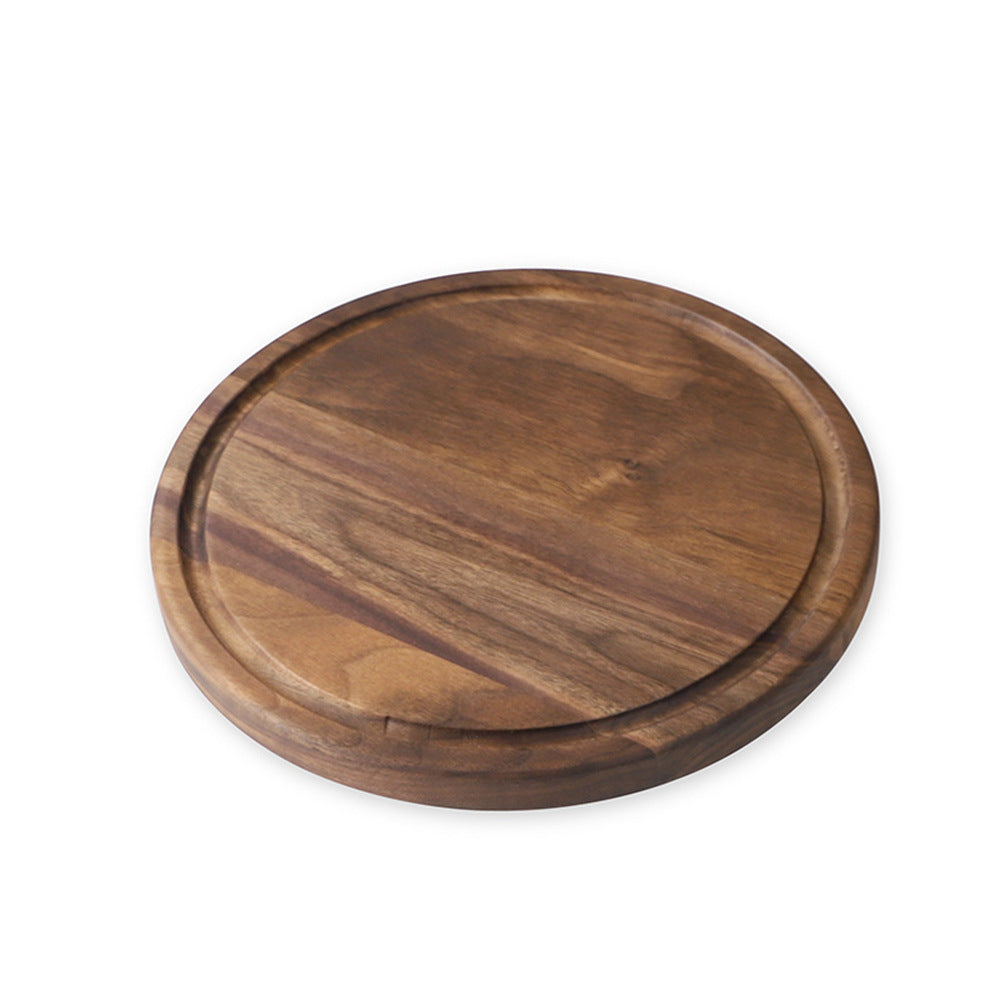 Black Walnut Wood Cutting Board Creative Whole Tray Fruit Chopping Cutting Board Wood Chopping Blocks For Kitchen - Minihomy