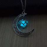 Glowing Pendant Necklaces Silver Plated Chain Necklaces - Minihomy