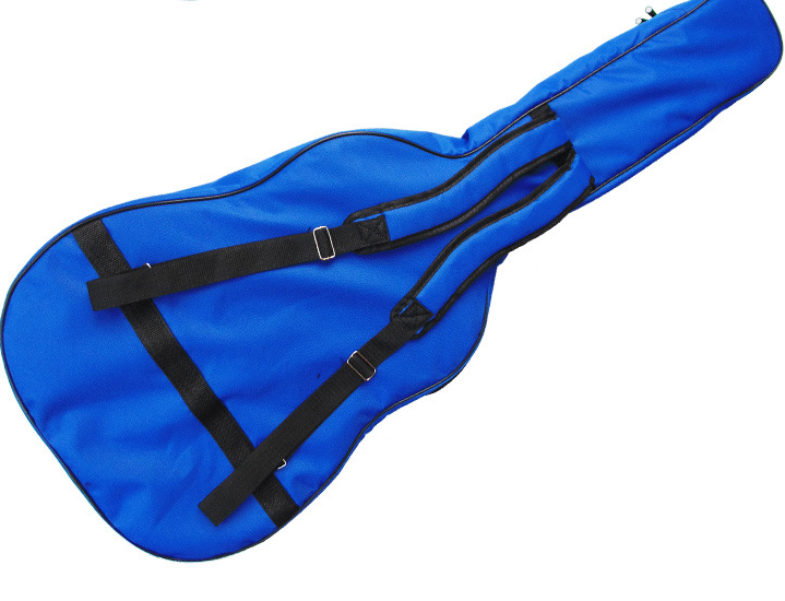 41 Guitar Backpack Shoulder Straps Pockets 5mm Cotton Padded Gig Bag Case Blue