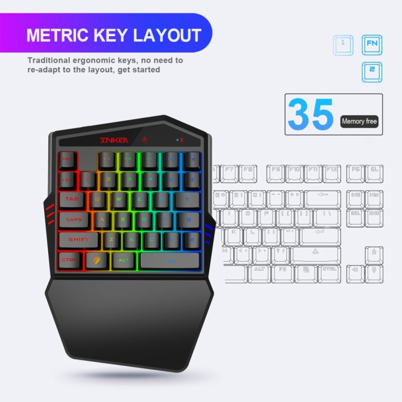 Gaming Keyboard Throne One Mouse Set - Minihomy