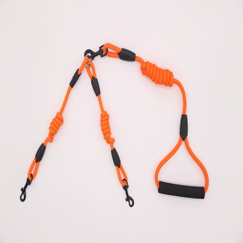 Double traction rope dog walking training - Minihomy