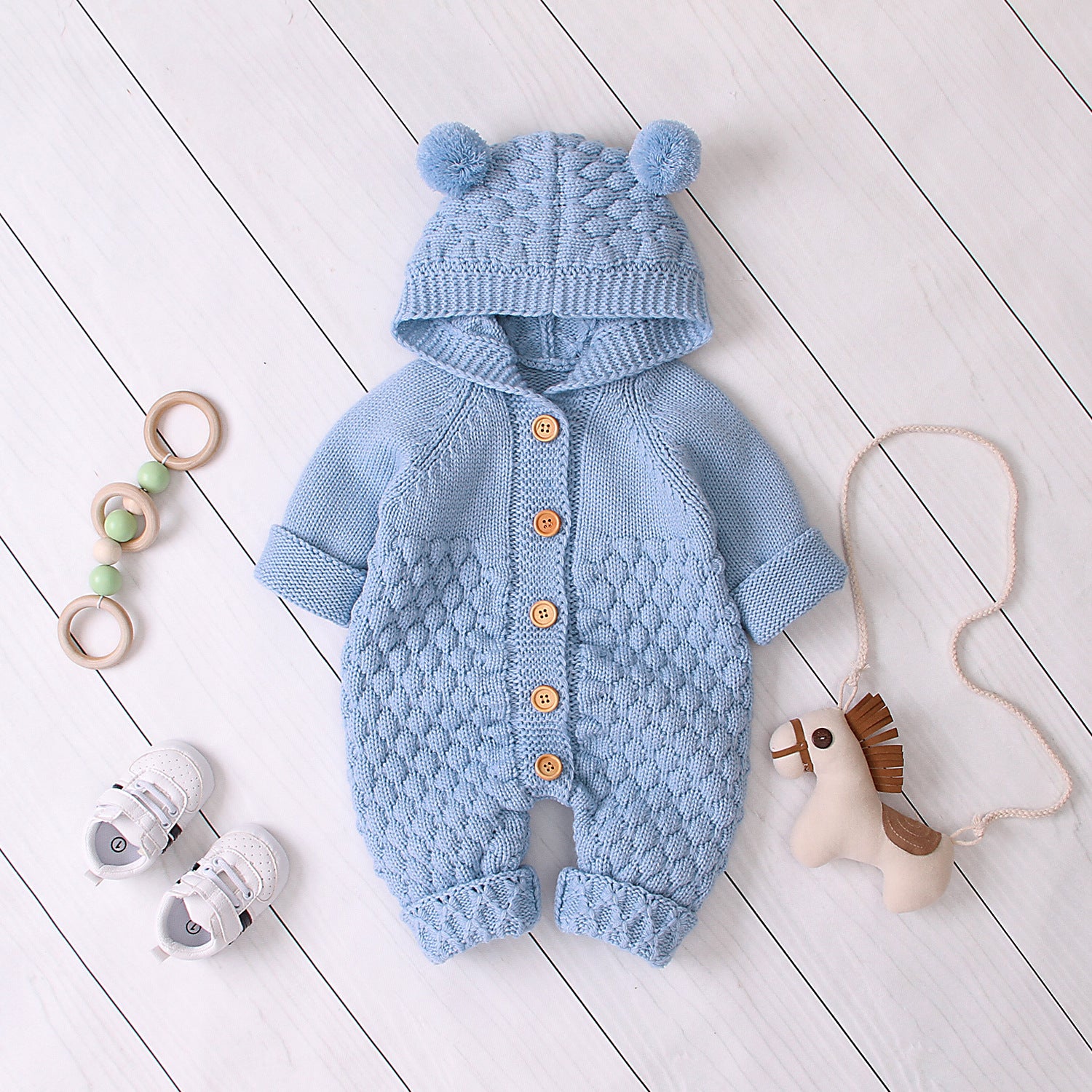 Baby Knitted Jumpsuit - Minihomy