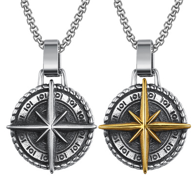 Personality Men's Sailor Cross Alloy Cross Pendant