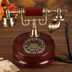 Vintage Style Caller ID Solid Wood European Style Antique Telephone