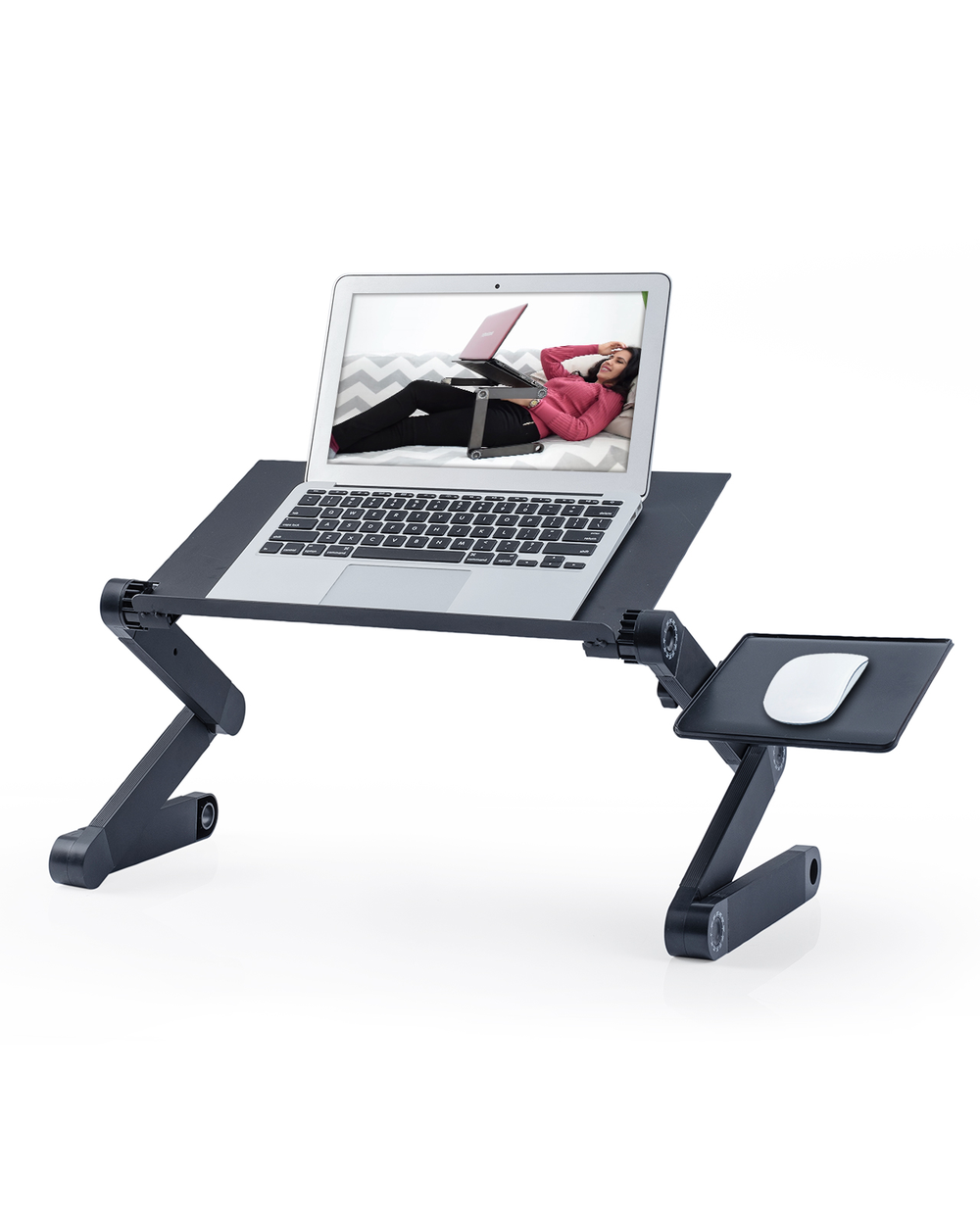 Foldable Table Workstation Notebook RiserErgonomic Computer Tray Reading Holder Bed Tray Standing Desk - Minihomy