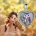 Owl Necklace Sterling Silver Owl Heart Locket Necklace For Mom