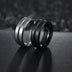 Men's Stainless Steel Fluted Frosted Ring - Minihomy