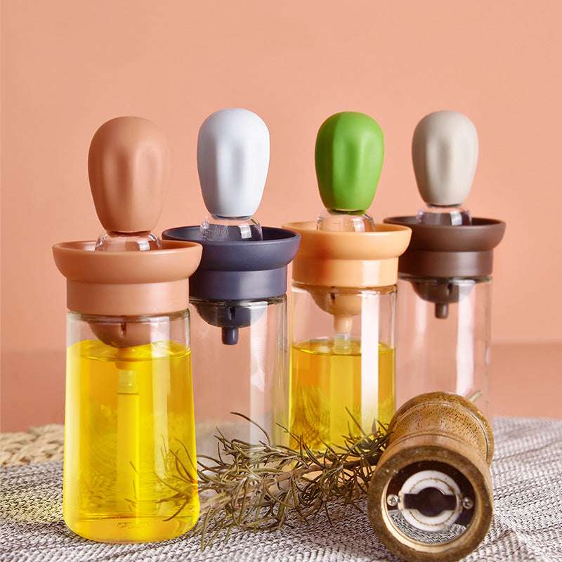 Kitchen High Temperature Resistant Press Type Oil Metering Oil Bottle