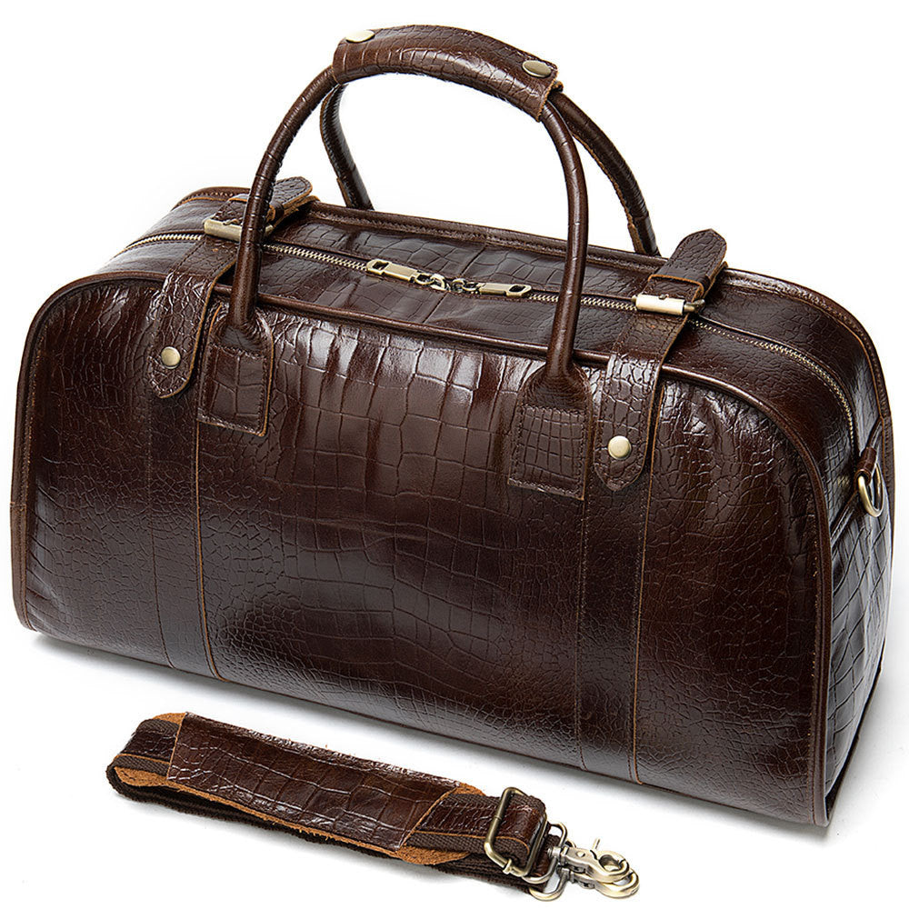 Leather Handmade Large-capacity Short-distance Travel Bag