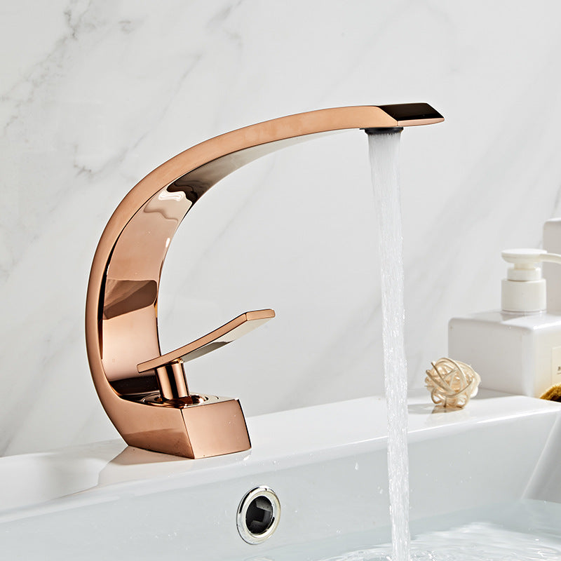 Nordic Copper Hot And Cold Basin Faucet - Minihomy