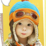 Cool Baby Hats Boys Girls Pilot Aviator Hat Winter Cotton Warm Ear Cap