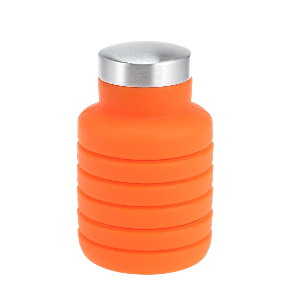 500ML Portable Silicone Water Bottle Retractable Folding Coffee Bottle Outdoor Travel Drinking Collapsible Sport Drink Kettle - Minihomy