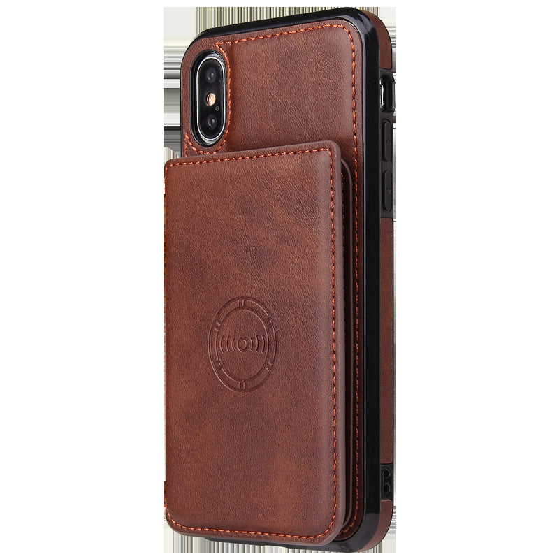 Card wallet leather phone case