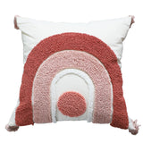 Rainbow Pillowcase Cute Chenille Lumbar Pillow