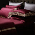 Luxury four-piece cotton embroidered bridal bed - Minihomy