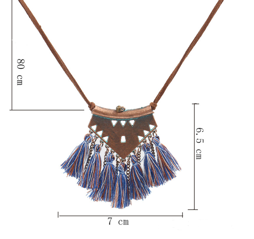 Fringed Hollow Sweater Chain