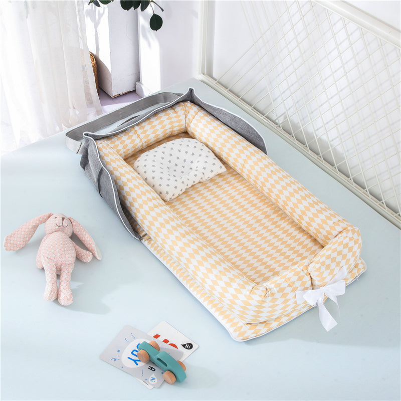 Cotton Portable Baby Crib Newborn Foldable - Minihomy