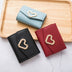 Wallet Short Style Cross Section Youth Three-fold Wallet Business Multi-card Zipper Coin Purse Wallet Card Holder - Minihomy