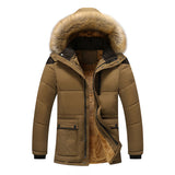 Winter Jacket Men's Cotton Jacket With Hood